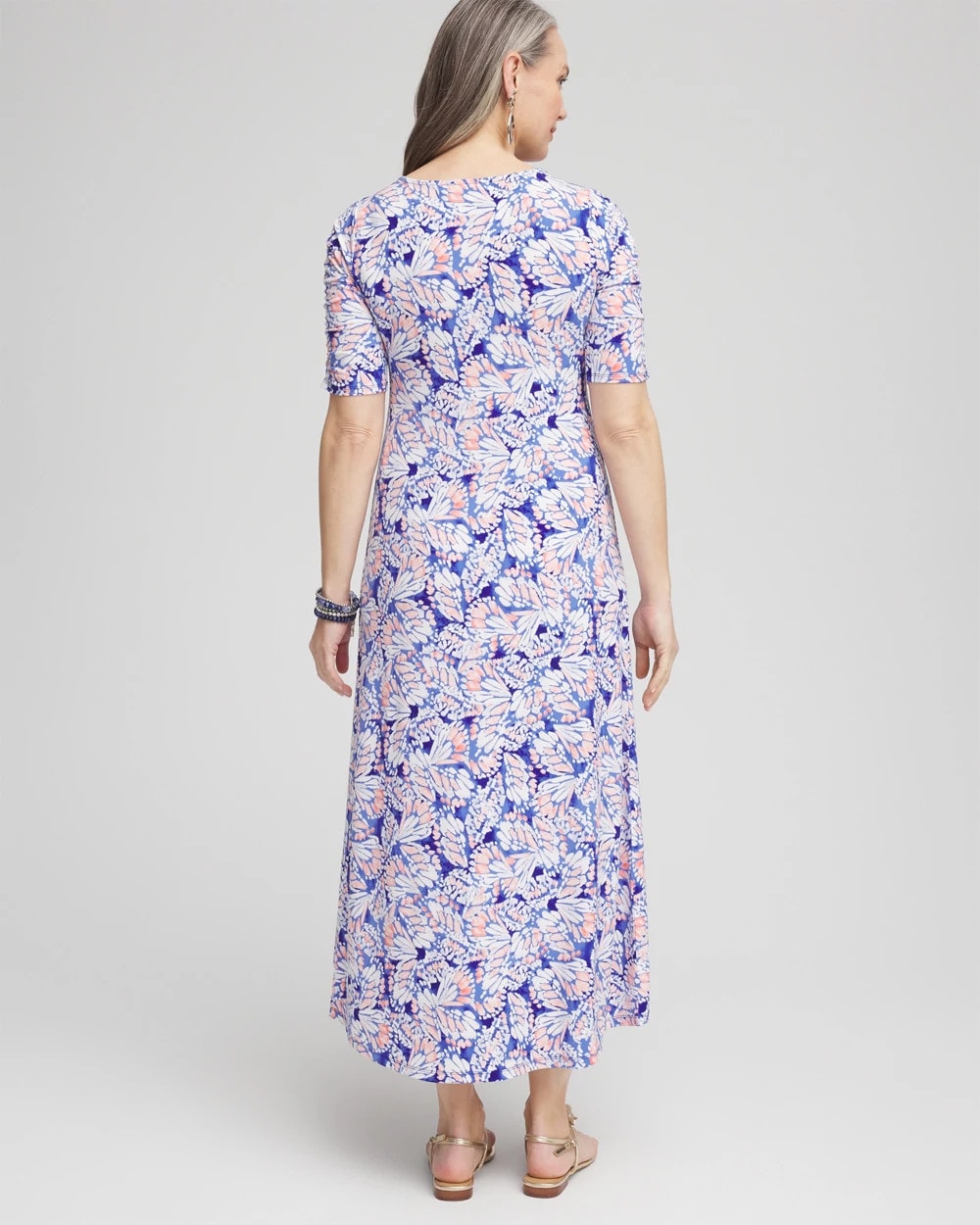 Chico's - Ruched Jersey Midi Dress