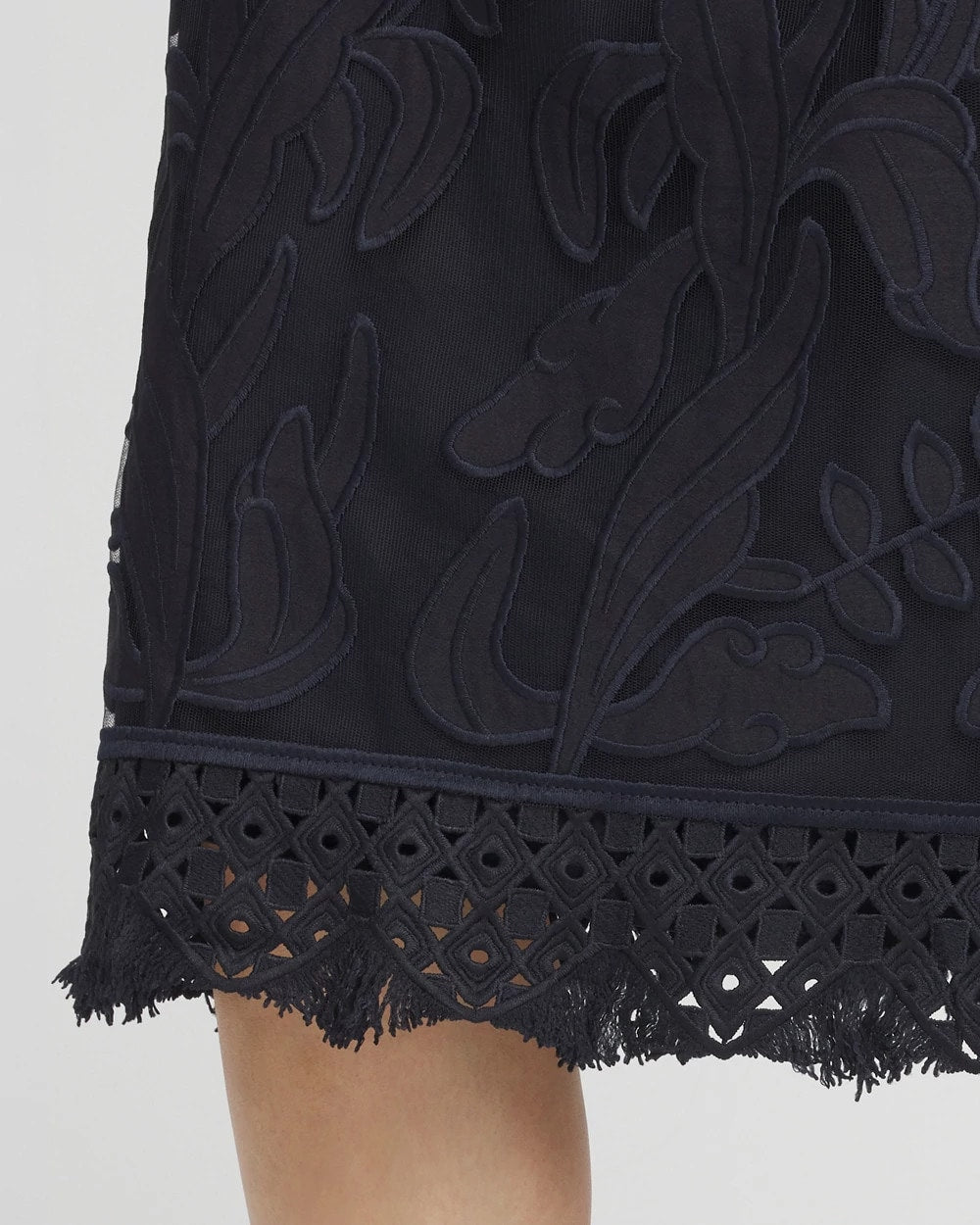 Chico's - Travelers™ Mesh Appliqué Midi Dress