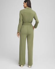 Chico's - Belted Jersey Maxi Jumpsuit