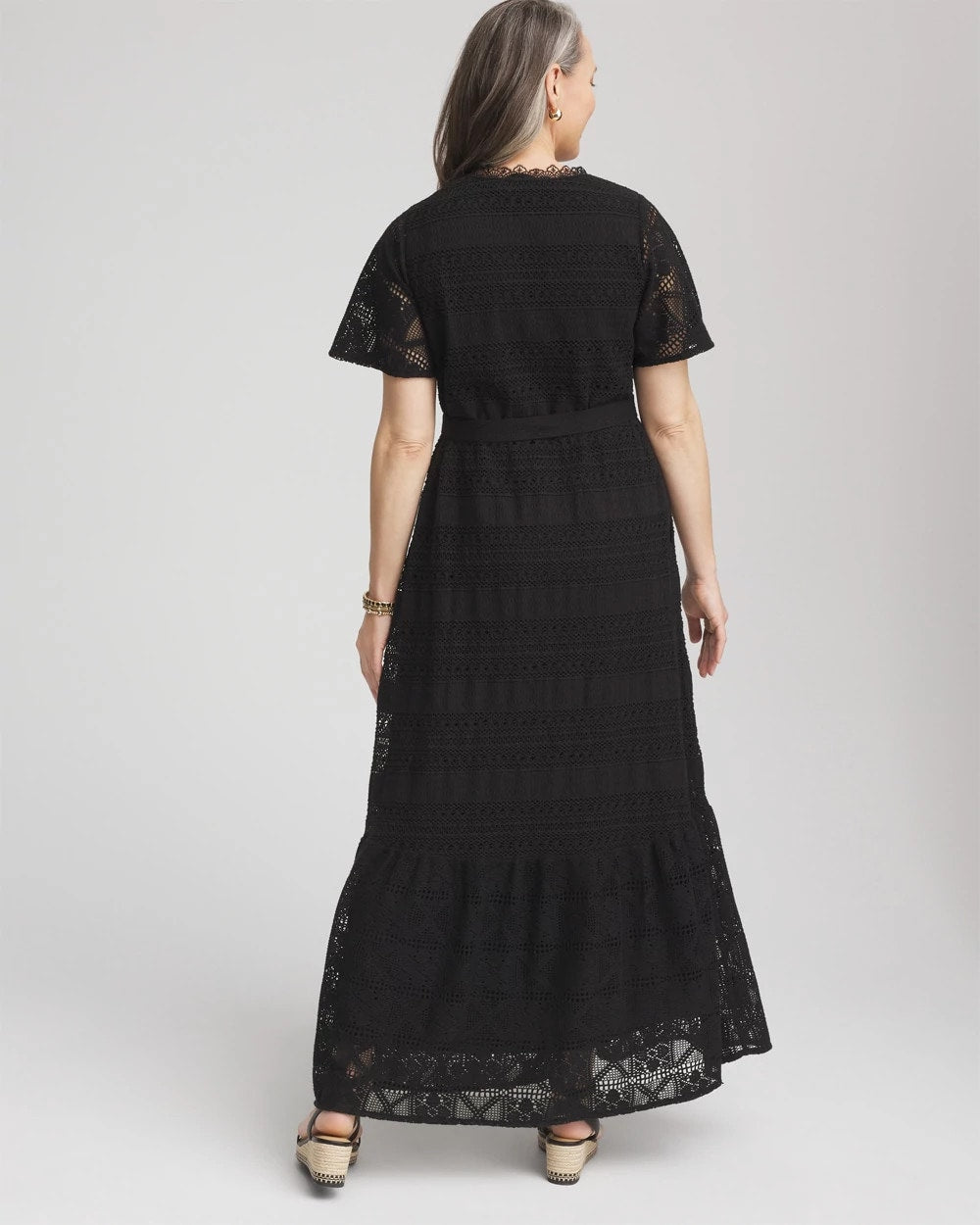 Chico's - Crochet-Lace Maxi Dress