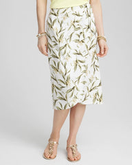 Chico's - Linen Midi Wrap Skirt