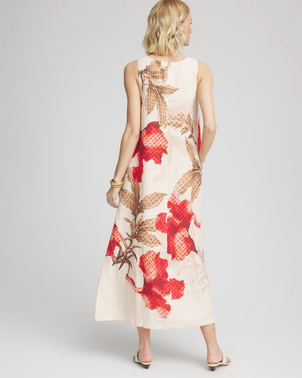 Chico's - Floral Tank Linen Maxi Dress
