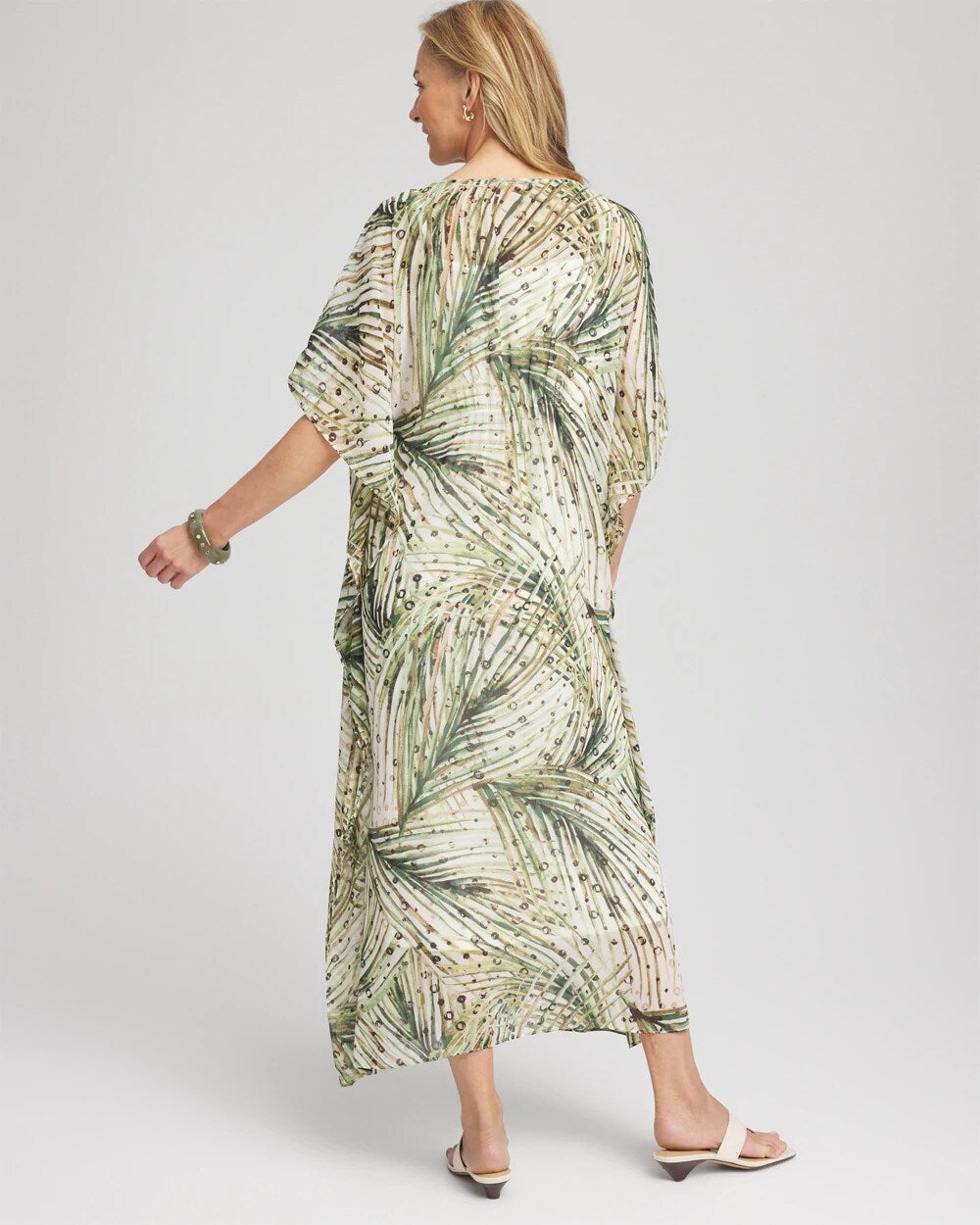 Chico's - Crinkle-Chiffon Kaftan Dress