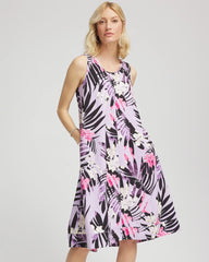 Chico's - Zenergy® Floral Palms Lightweight Midi Dress
