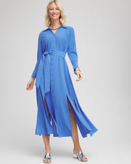Chico's - Belted Split Hem Maxi Shirtdress