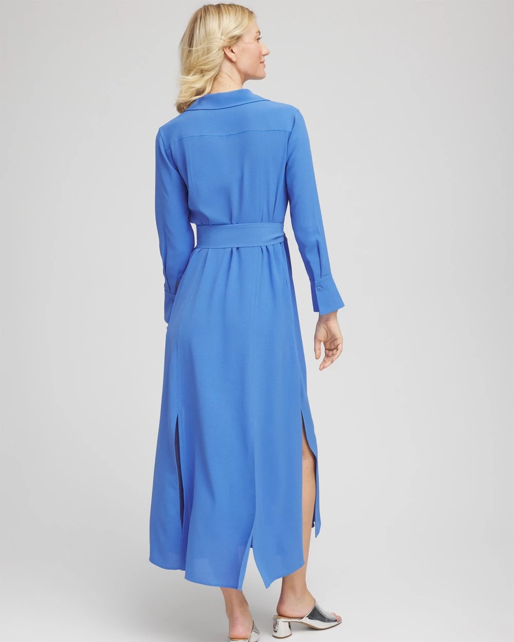 Chico's - Belted Split Hem Maxi Shirtdress