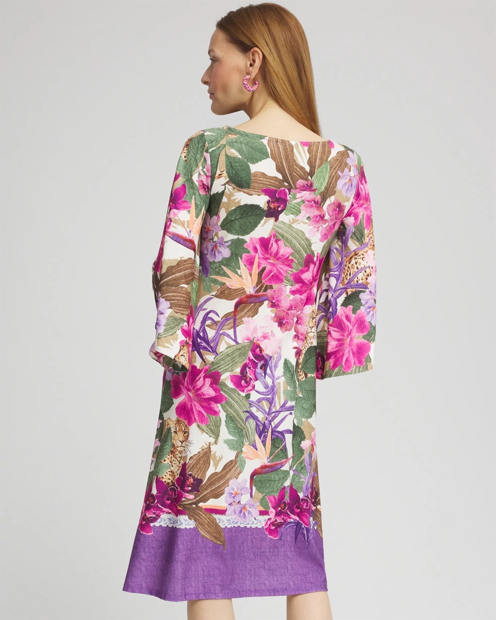 Chico's - Island Angel-Sleeve Boat Neck Dress