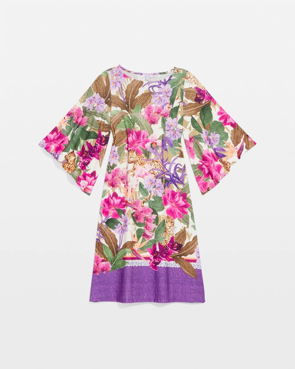 Chico's - Island Angel-Sleeve Boat Neck Dress