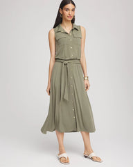 Chico's - Travelers™ Knit Sleeveless Shirtdress