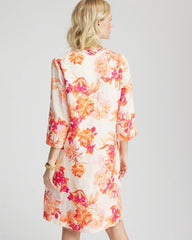 Chico's - Embellished Linen Kurta Dress