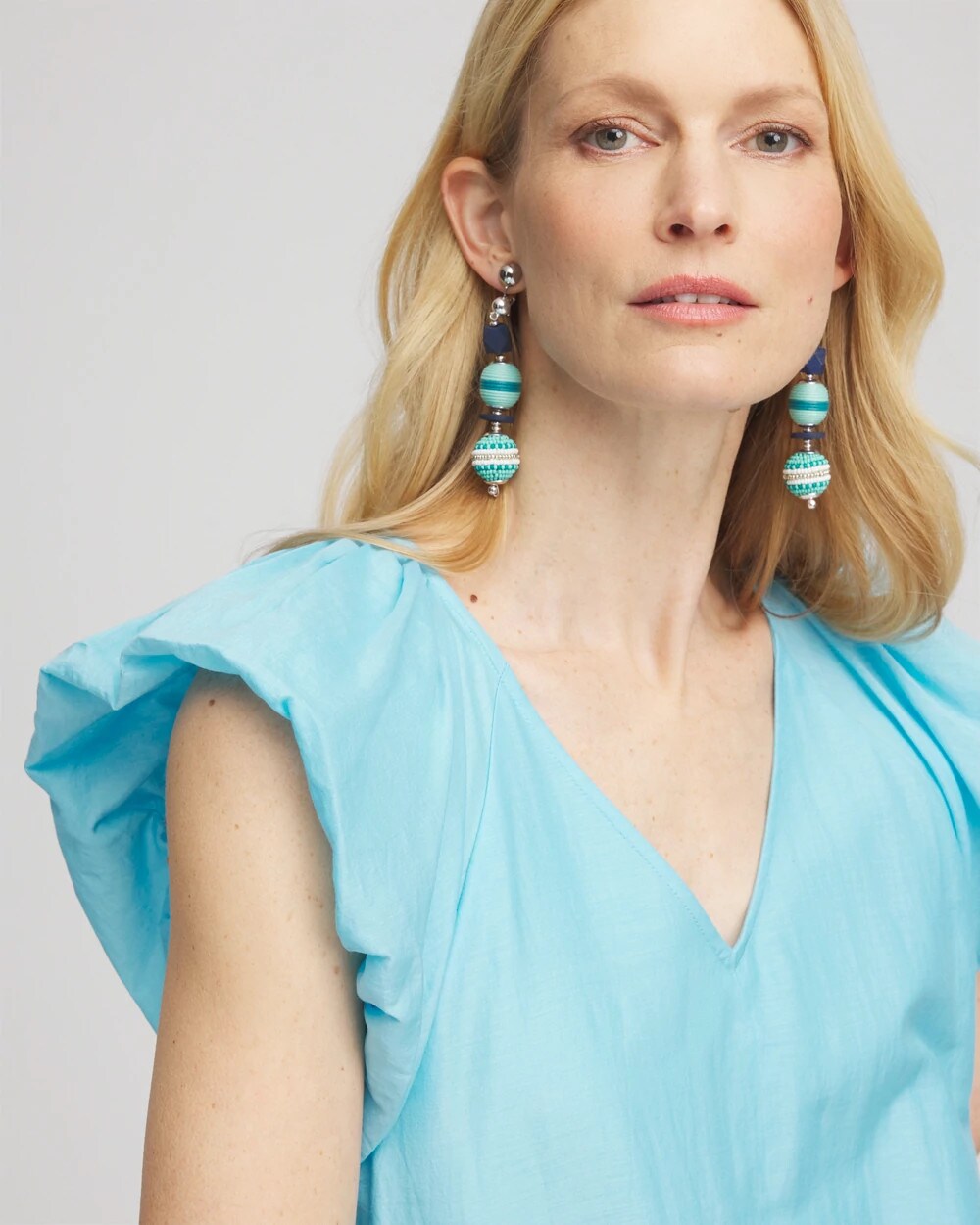 Chico's - Cotton-Silk Voile Popover Dress