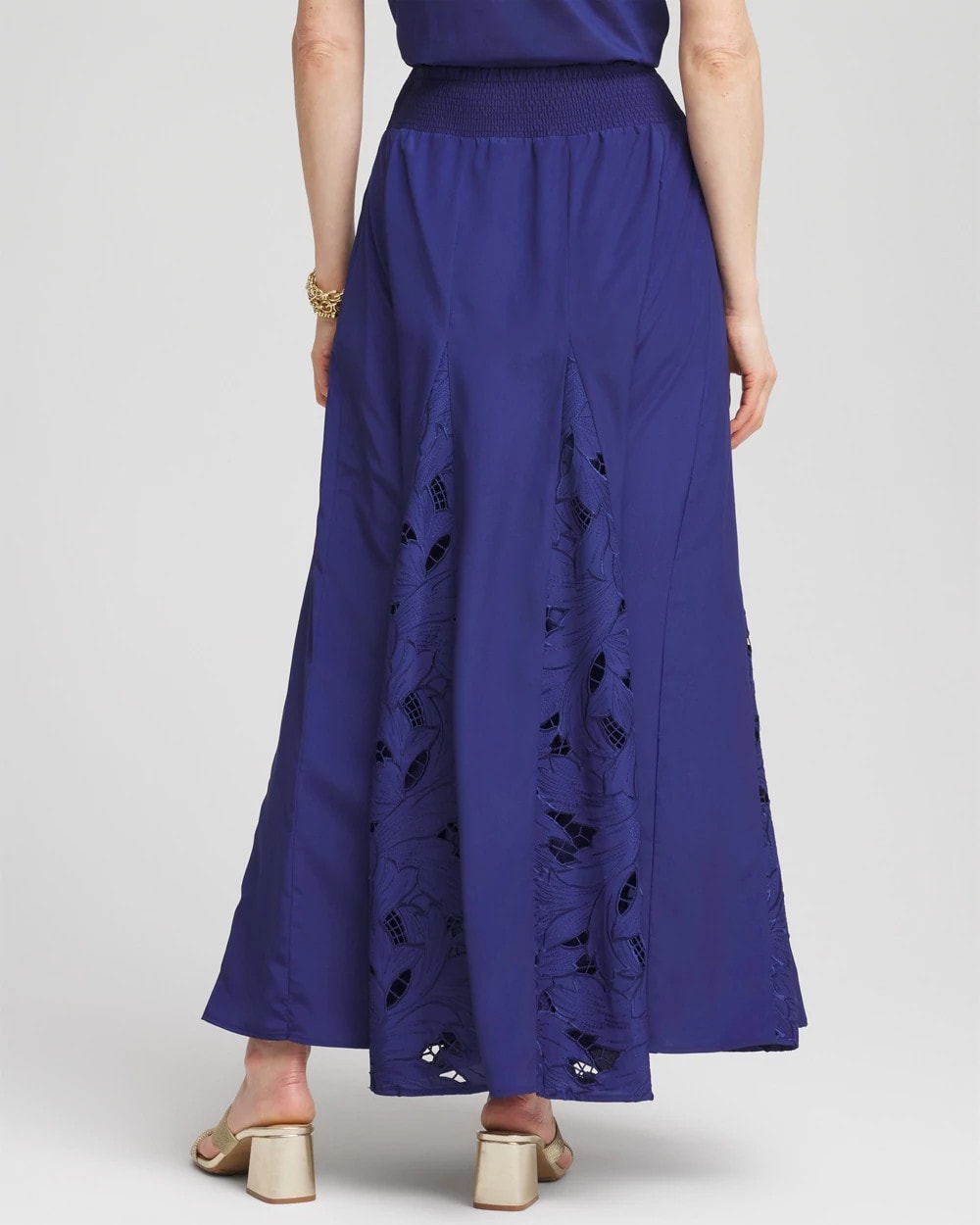Chico's - Godet Maxi Eyelet Skirt