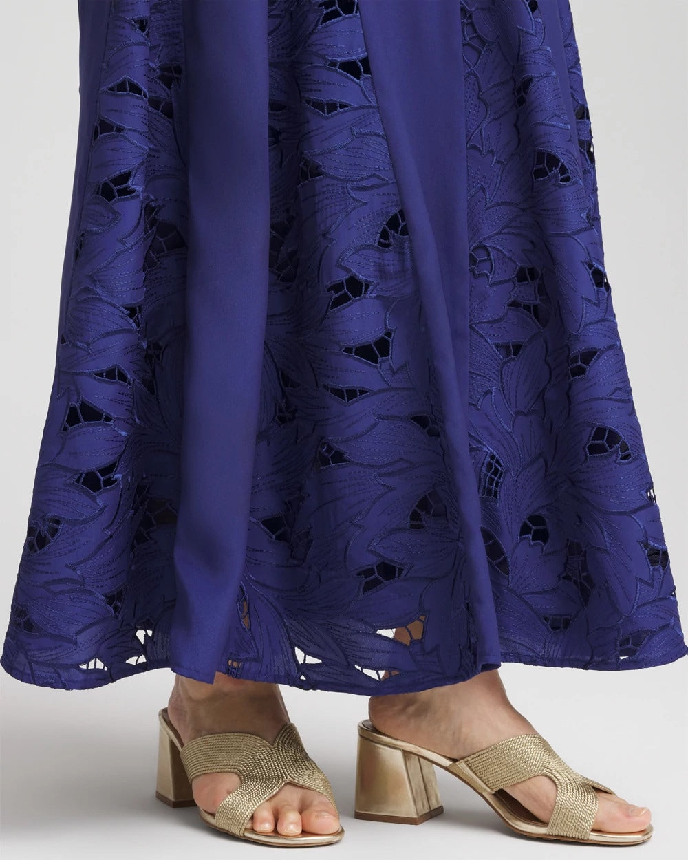 Chico's - Godet Maxi Eyelet Skirt
