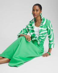 Chico's - Poplin Smocked Waist Skirt