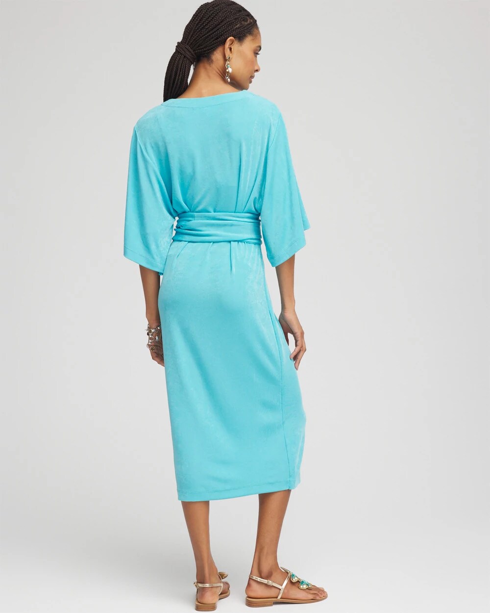 Chico's - Travelers™ Kimono Sleeved V-Neck Dress