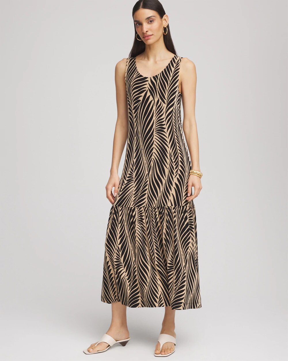 Chico's - Travelers™ Palm-Frond-Motif Dress