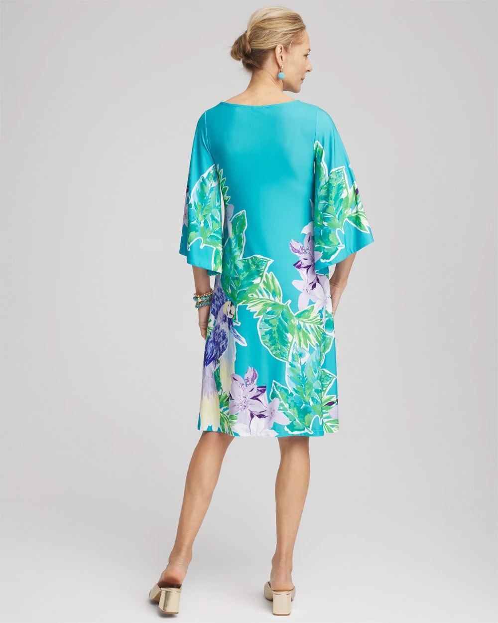 Chico's - Angel-Sleeve Boat Neck Dress