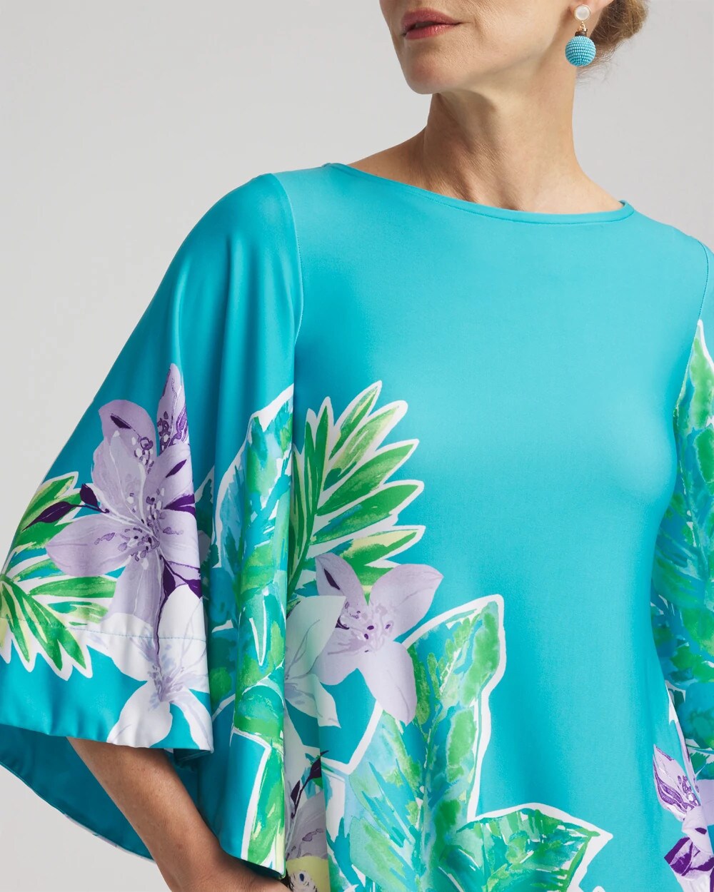 Chico's - Angel-Sleeve Boat Neck Dress