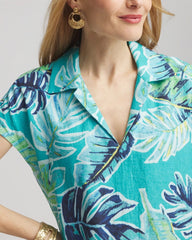Chico's - Tropical Linen Midi Dress