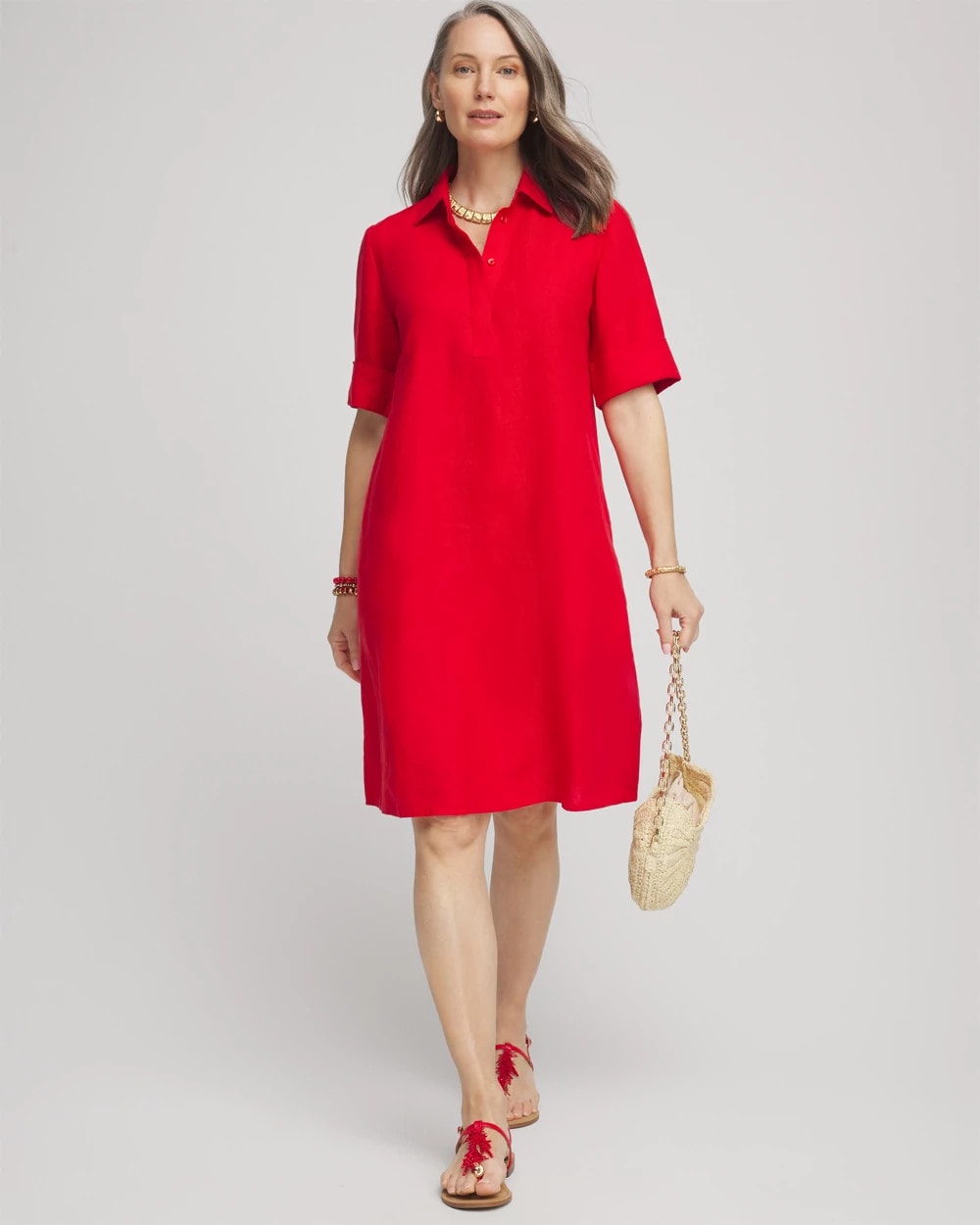 Chico's - Linen Shirtdress