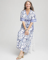 Chico's - Surplice Matte Satin Maxi Dress
