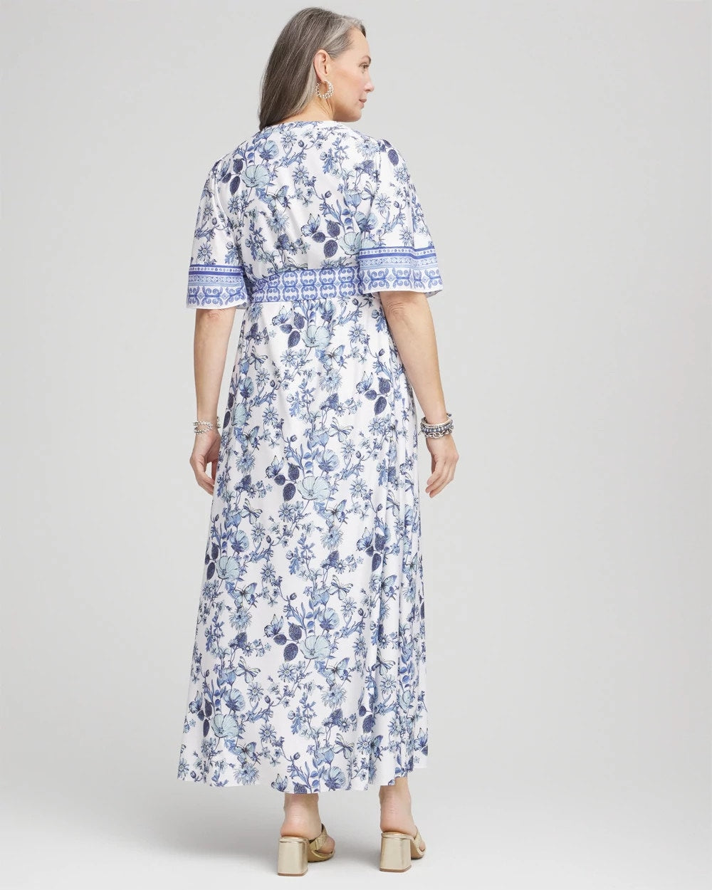 Chico's - Surplice Matte Satin Maxi Dress