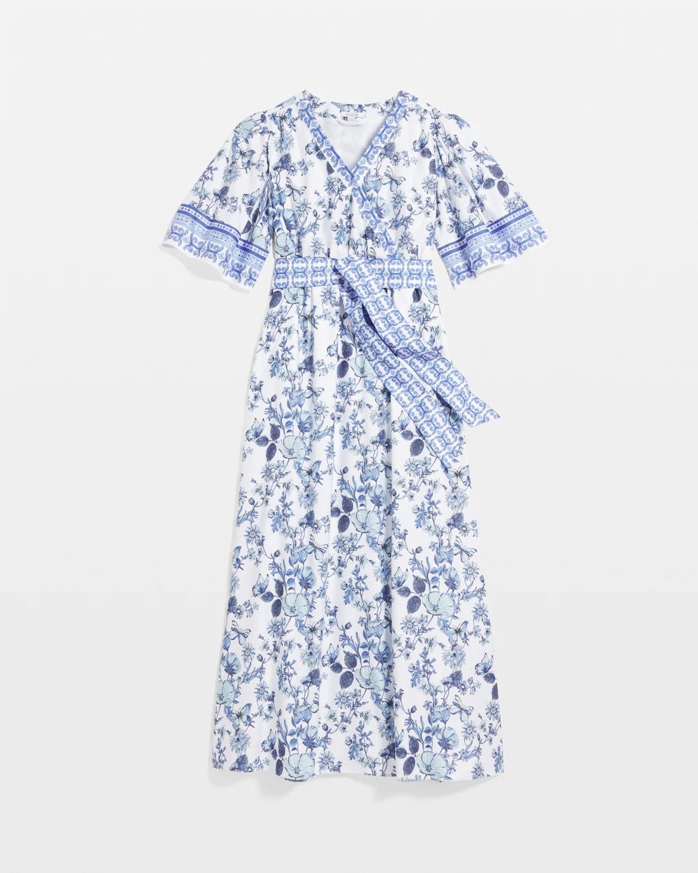 Chico's - Surplice Matte Satin Maxi Dress