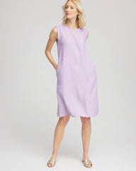 Chico's - Sleeveless Scalloped Trim Dress