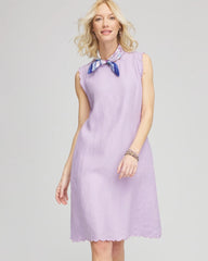 Chico's - Sleeveless Scalloped Trim Dress