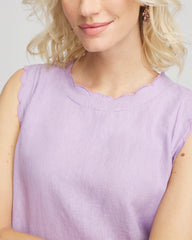 Chico's - Sleeveless Scalloped Trim Dress