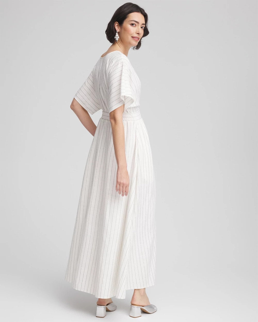 Chico's - Metallic Striped Maxi Dress