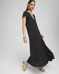Chico's - Crepe V-Neck Maxi Dress