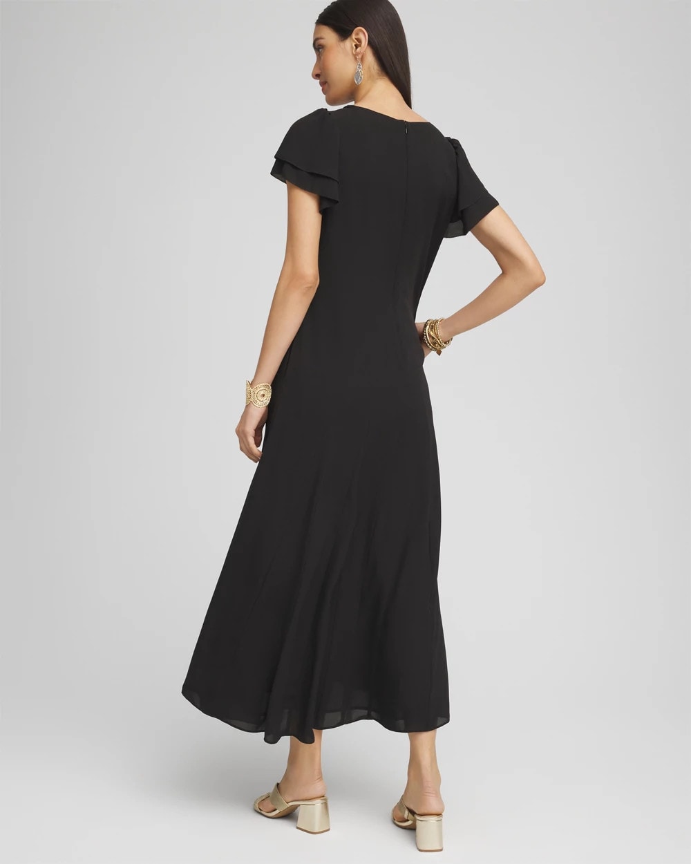 Chico's - Crepe V-Neck Maxi Dress