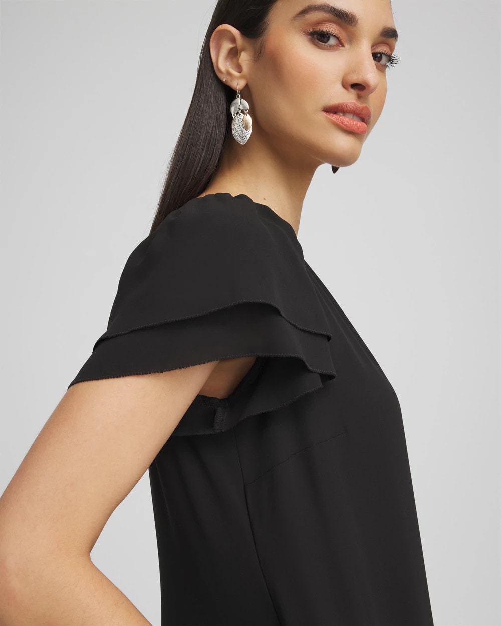 Chico's - Crepe V-Neck Maxi Dress