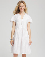 Chico's - Embroidered Popover Dress