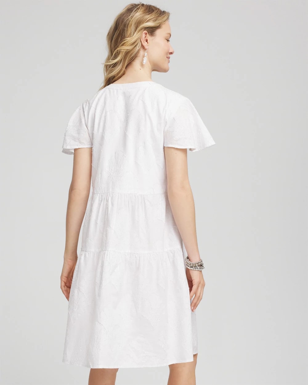 Chico's - Embroidered Popover Dress