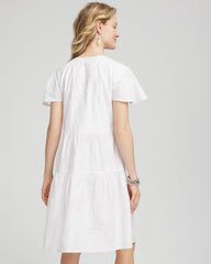 Chico's - Embroidered Popover Dress