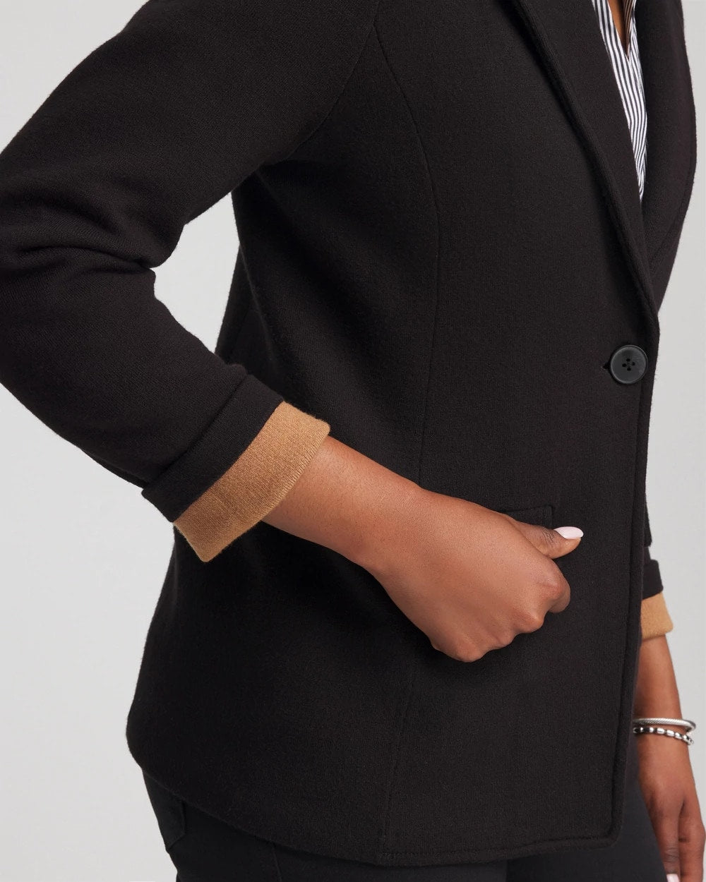 Chico's - Single-Breasted Sweater Blazer