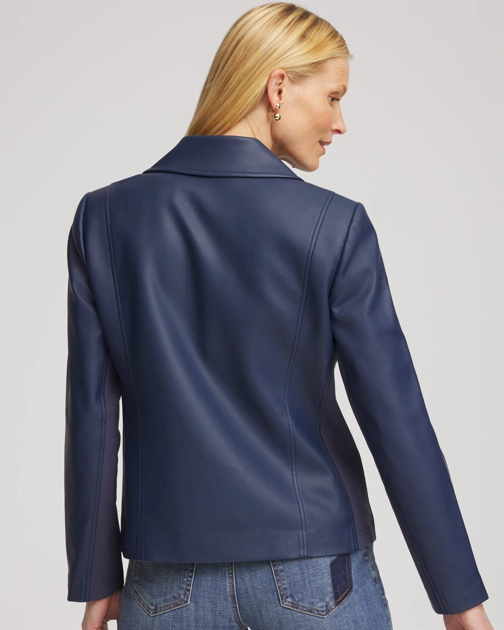 Chico's - Faux Leather Moto Jacket