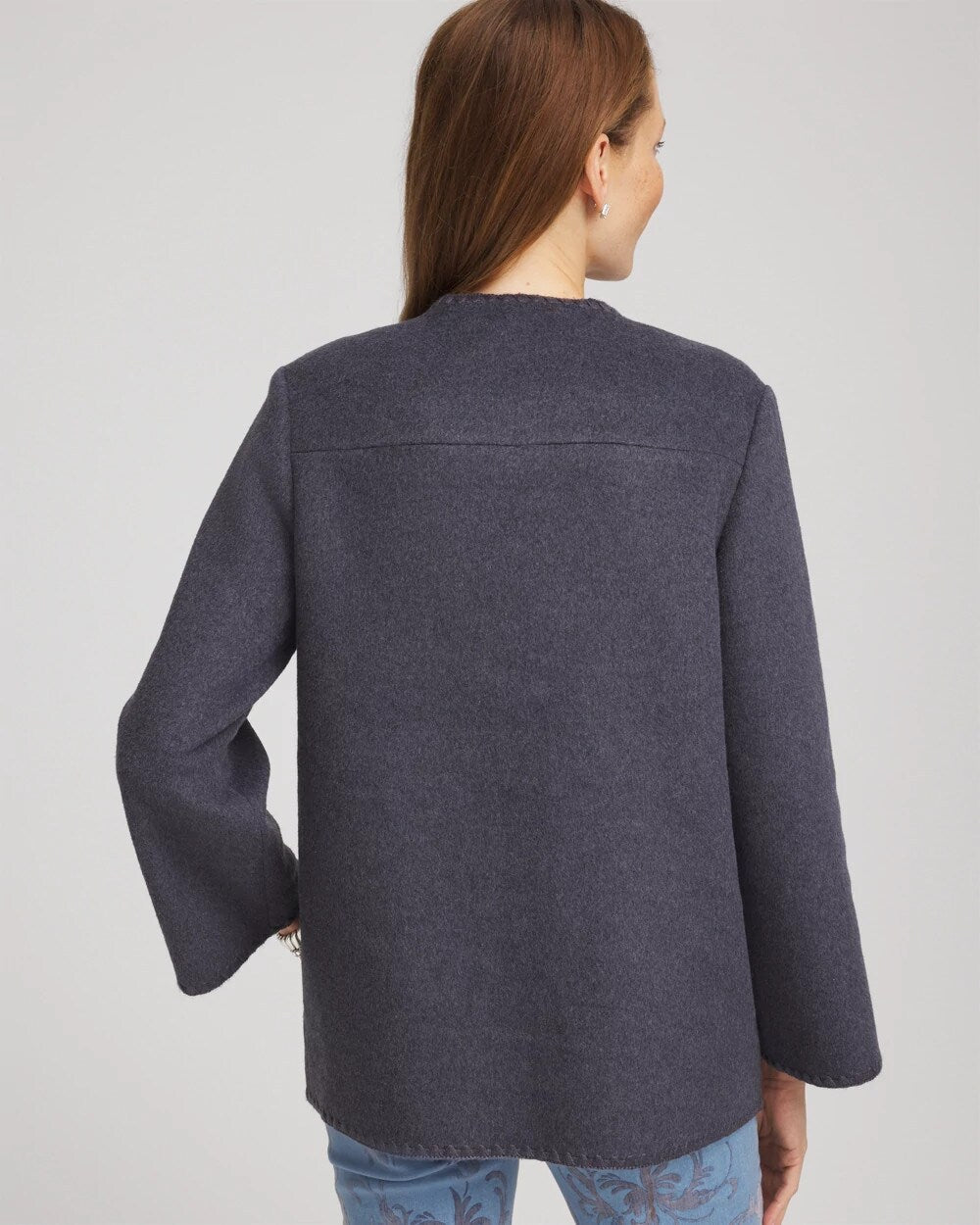 Chico's - Wool Scarf Jacket