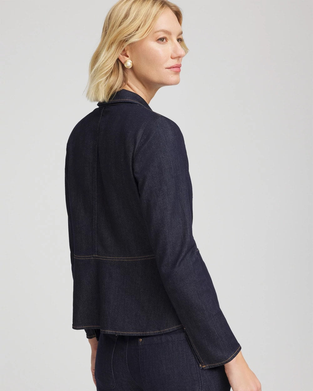 Chico's - Denim Peplum Blazer
