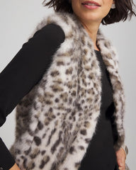 Chico's - Snow Leopard Faux Fur Vest