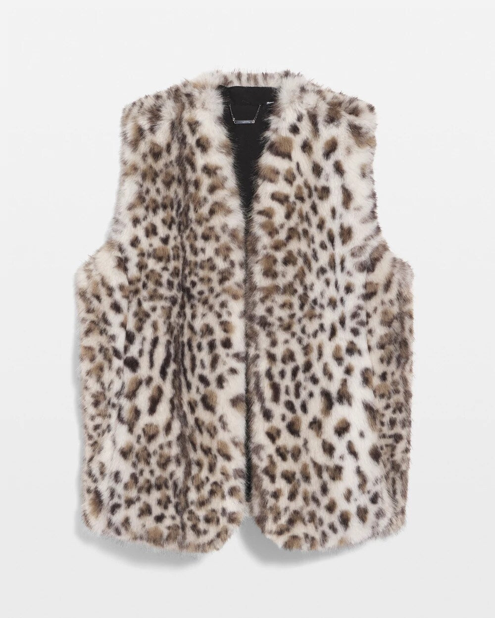 Chico's - Snow Leopard Faux Fur Vest