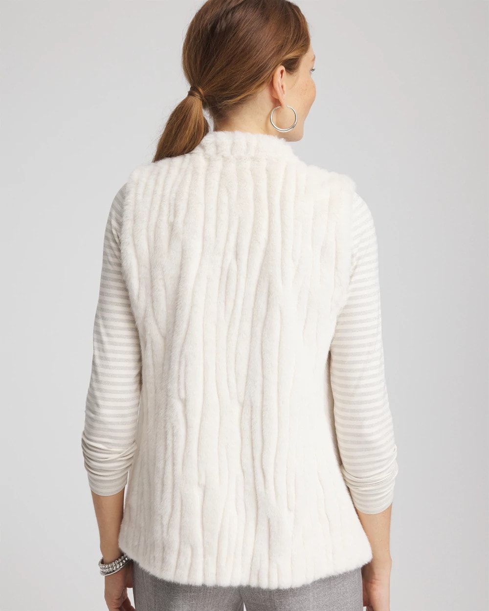 Chico's - Elongated Faux Fur Vest