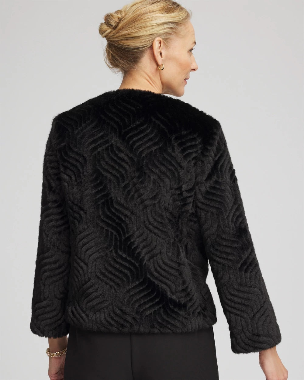 Chico's - Pattern Fur Jacket