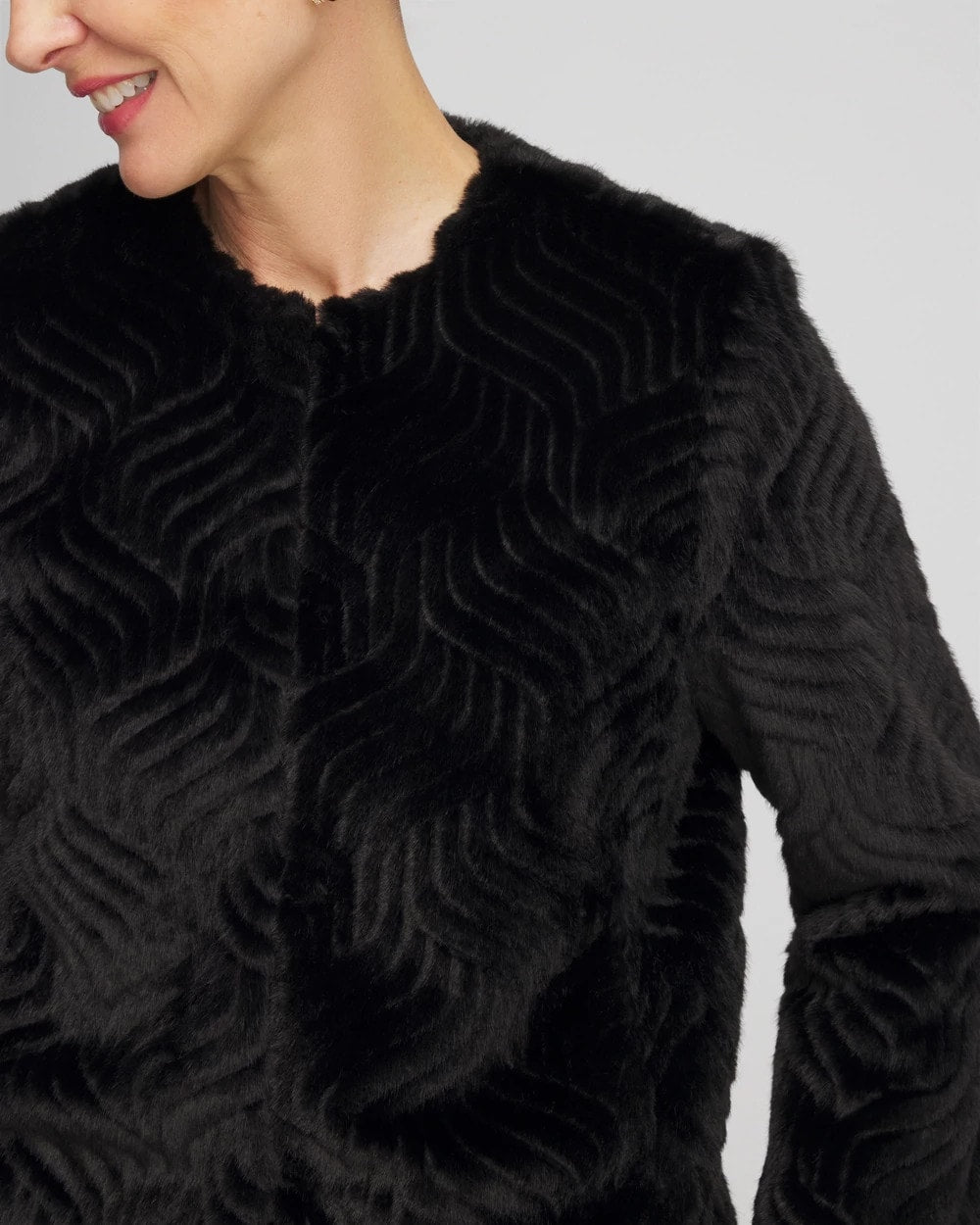 Chico's - Pattern Fur Jacket
