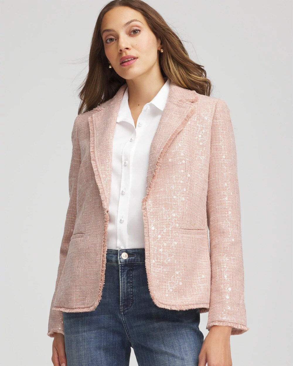 Chico's - Party Tweed Sequins Blazer