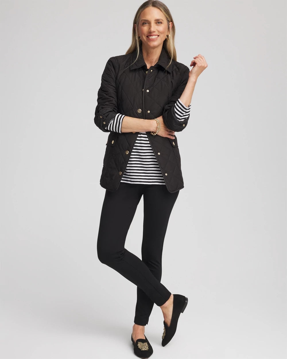 Chico's - Quilted Barn Jacket