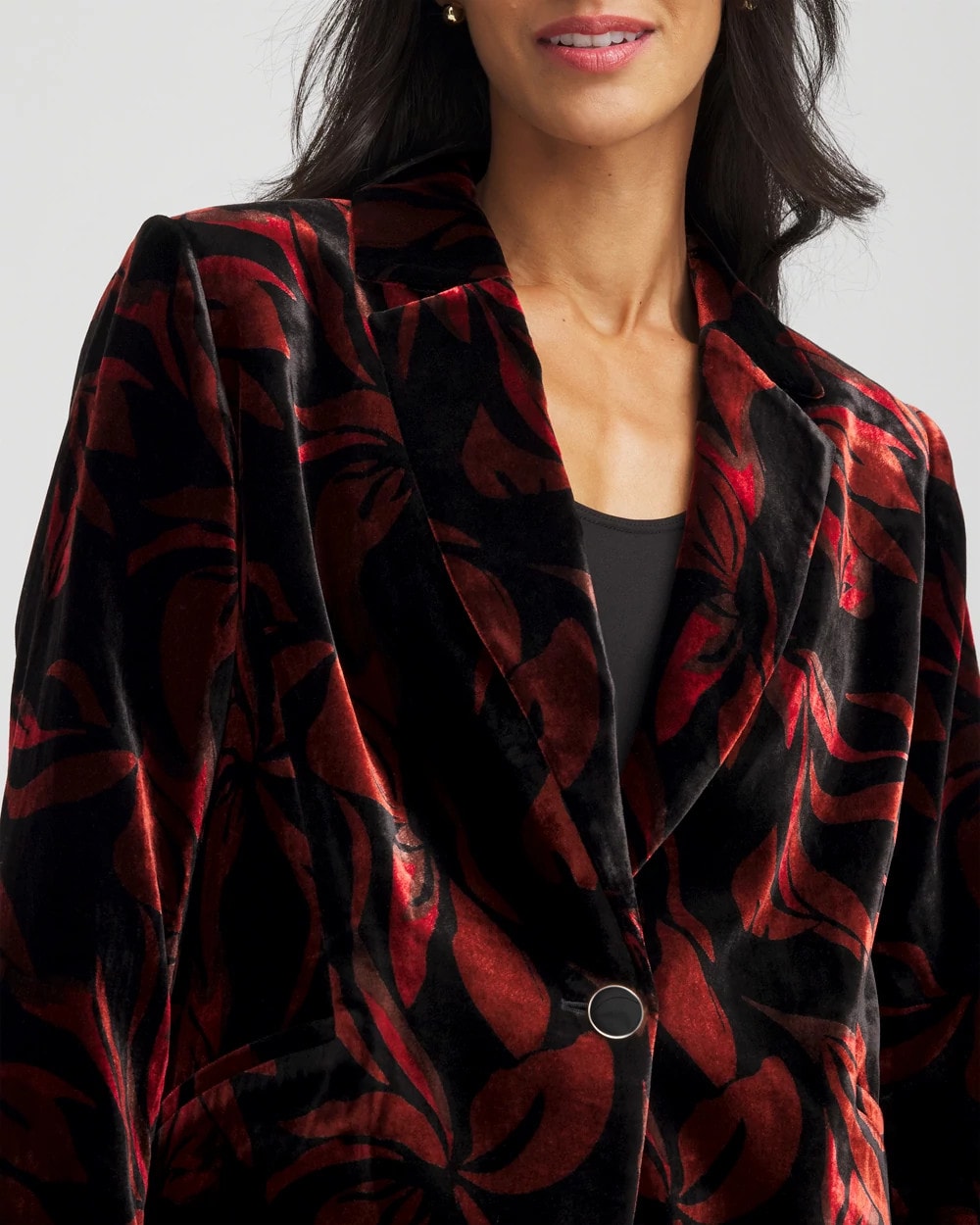Chico's - Velvet Printed Blazer