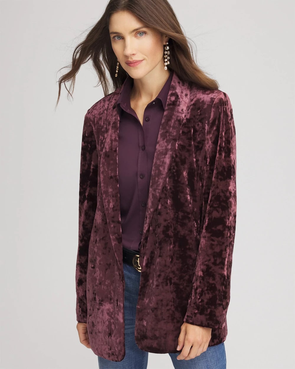 Chico's - Crushed Velvet Blazer